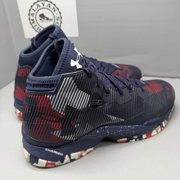 Under Armour Curry 2.5 USA retro STEPH CURRY 1274425-411 Men Size 12 Preowned main image 9